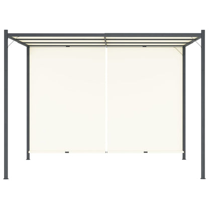 Pergola Met Verstelbaar Dak 3X3 M Staal Crèmewit