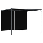Pergola 3x3 m antraciet uittrekbaar dak
