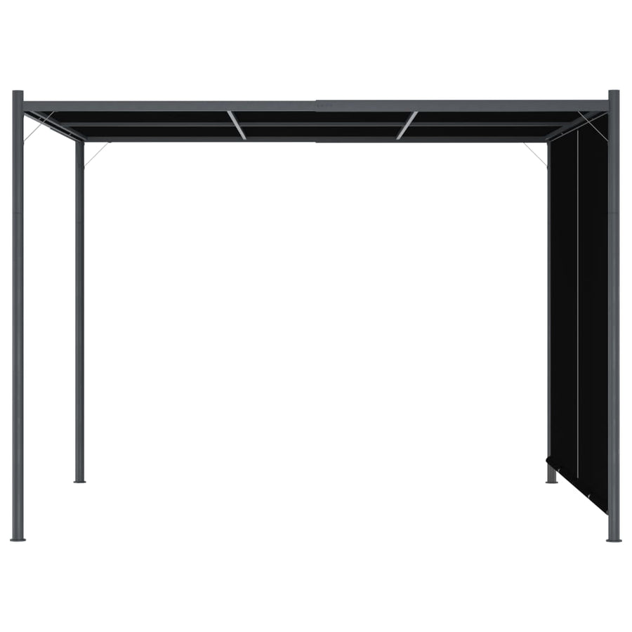 Pergola Met Uittrekbaar Dak 3X3 M Antraciet