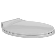 Toiletbril ovaal soft-close lichtgrijs polypropyleen