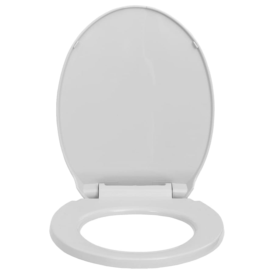 Toiletbril soft-close en quick-release ovaal lichtgrijs Lichtgrijs Ja