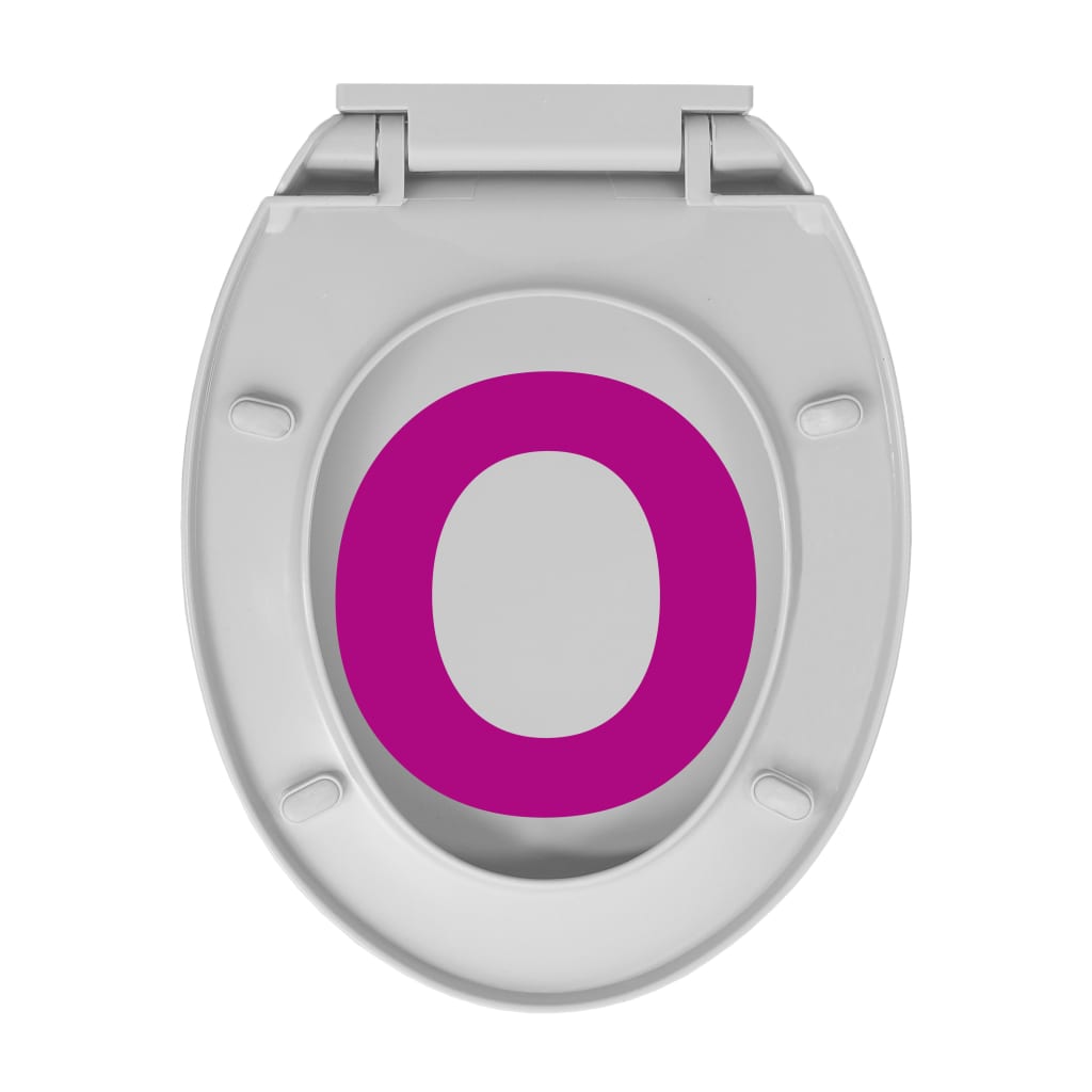 Toiletbril soft-close en quick-release ovaal lichtgrijs Lichtgrijs Ja