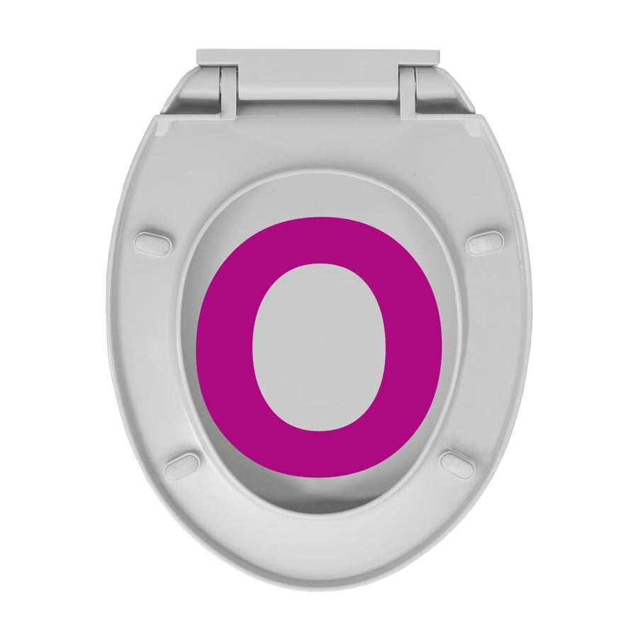 Toiletbril soft-close en quick-release ovaal lichtgrijs Lichtgrijs Ja