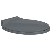 Toiletbril soft-close ovaal grijs 46x34 cm
