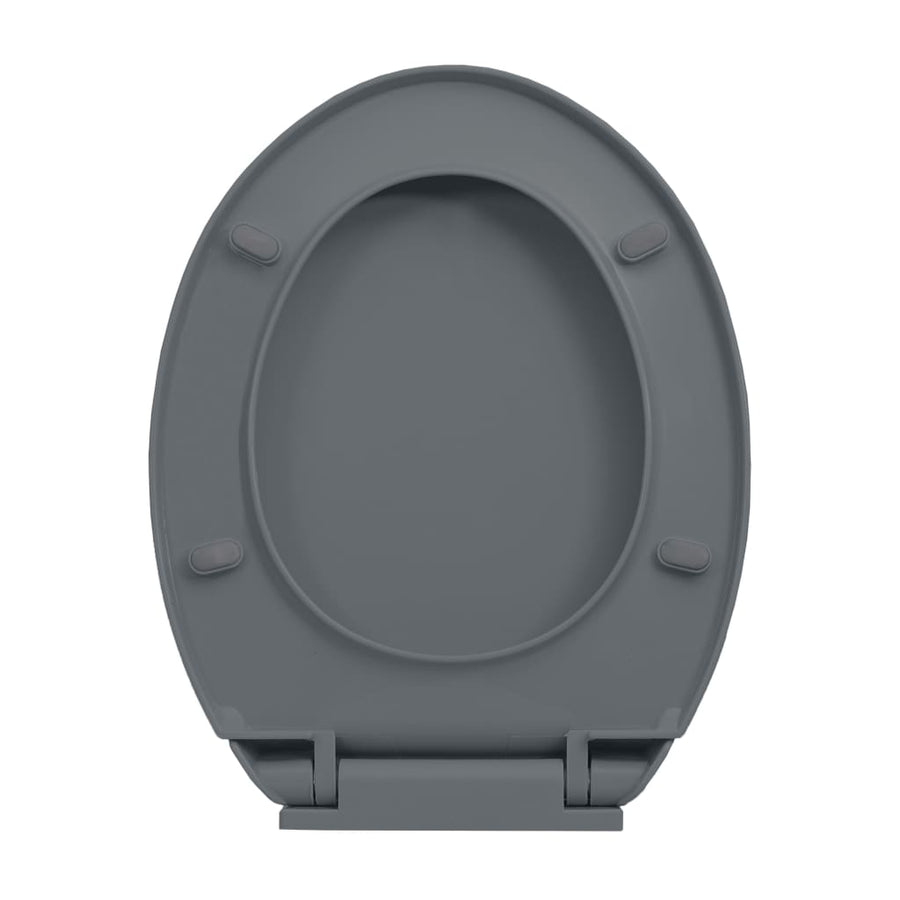 Toiletbril soft-close ovaal grijs Grijs Nee