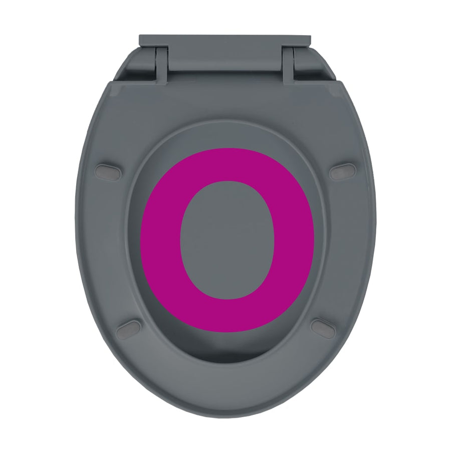 Toiletbril soft-close ovaal grijs Grijs Nee