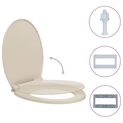 Toiletbril soft-close ovaal abrikooskleurig Abrikoos Nee