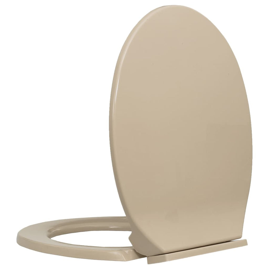 Toiletbril soft-close ovaal beige Beige Nee