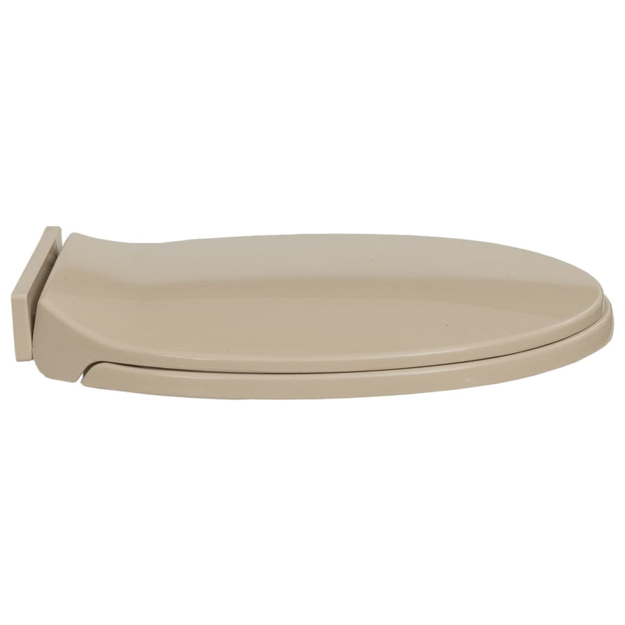 Toiletbril soft-close ovaal beige Beige Nee