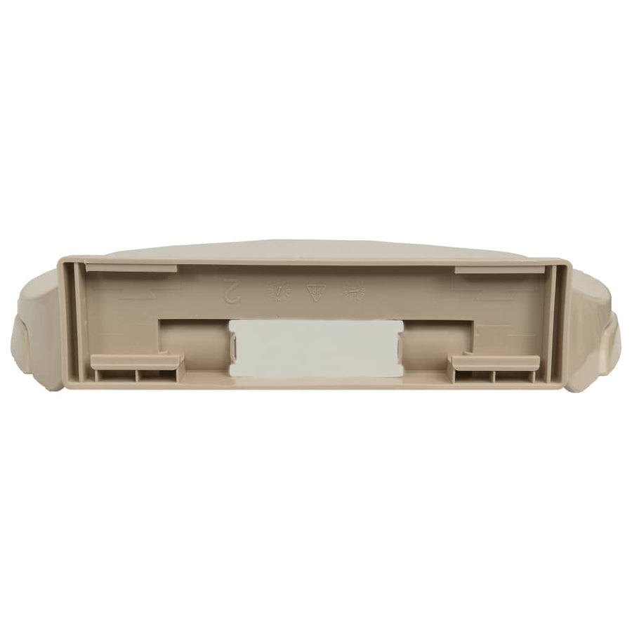 Toiletbril soft-close ovaal beige Beige Nee