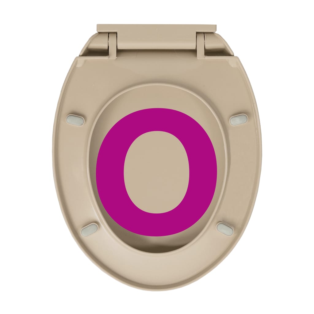 Toiletbril soft-close ovaal beige Beige Nee