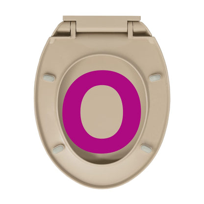Toiletbril soft-close ovaal beige Beige Nee