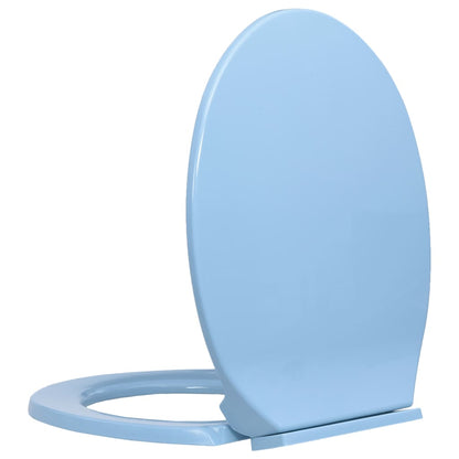 Toiletbril soft-close ovaal blauw Blauw Nee