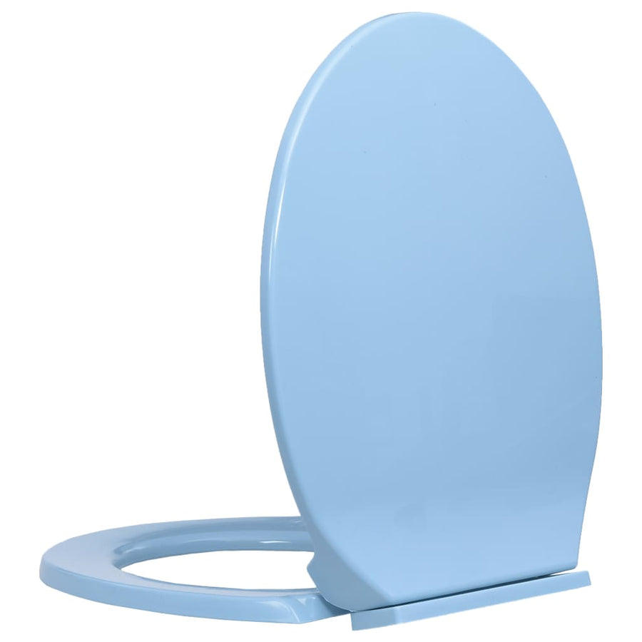 Toiletbril soft-close ovaal blauw Blauw Nee