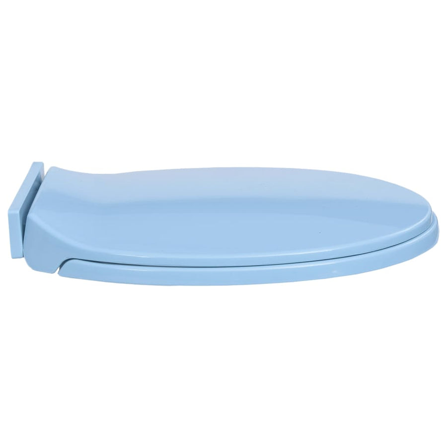 Toiletbril soft-close ovaal blauw Blauw Nee