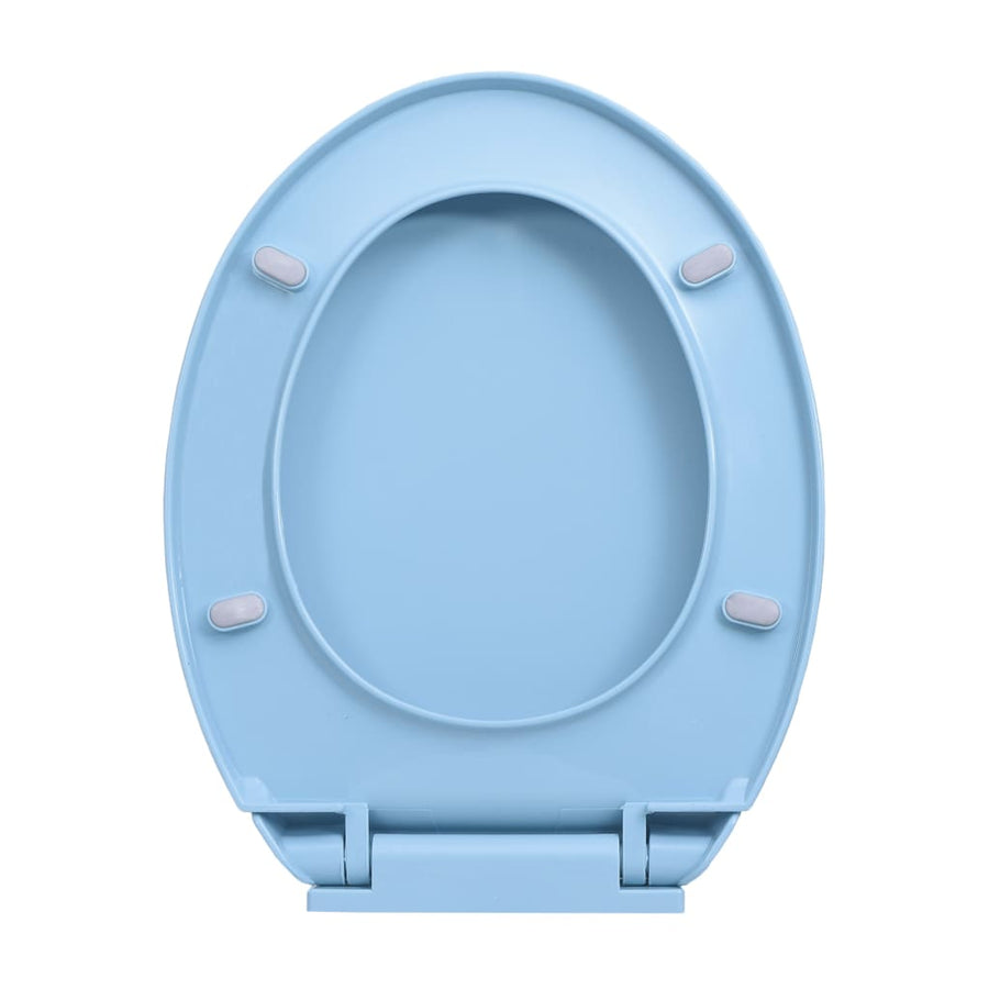 Toiletbril soft-close ovaal blauw Blauw Nee