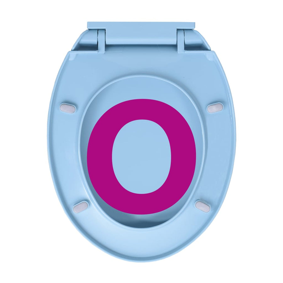 Toiletbril soft-close ovaal blauw Blauw Nee