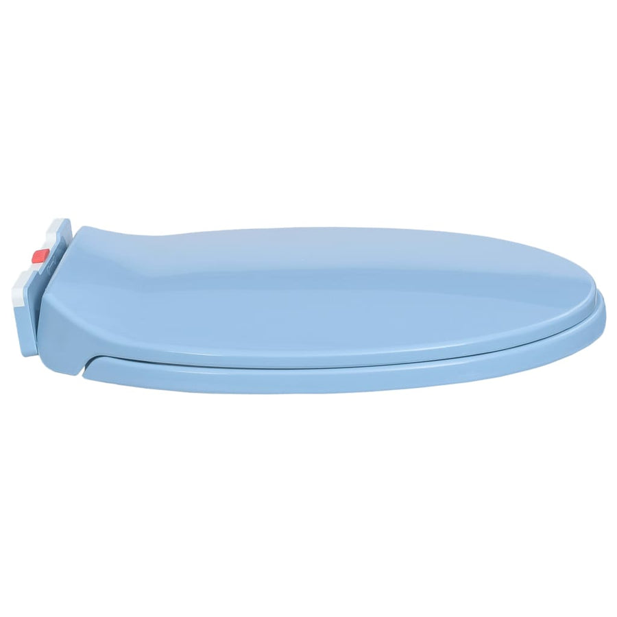 Toiletbril soft-close en quick-release ovaal blauw Blauw Ja