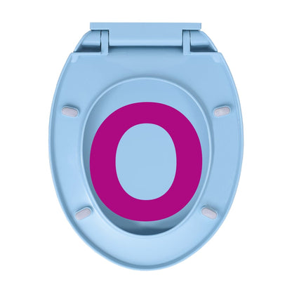 Toiletbril soft-close en quick-release ovaal blauw Blauw Ja