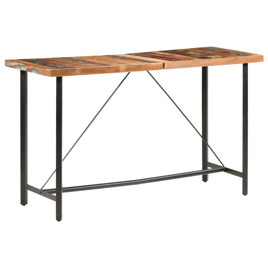 Bartafel 80X70X07 Cm massief gerecycled hout