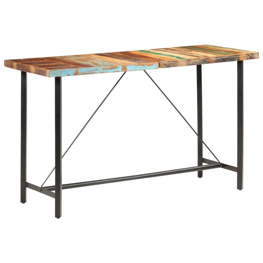 Bartafel 80X70X07 Cm massief gerecycled hout