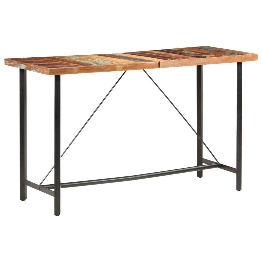 Bartafel 80X70X07 Cm massief gerecycled hout