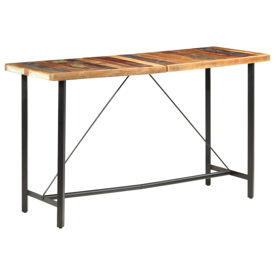 Bartafel 80X70X07 Cm massief gerecycled hout