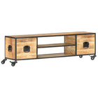 Tv-meubel 130x30x39 cm massief mangohout
