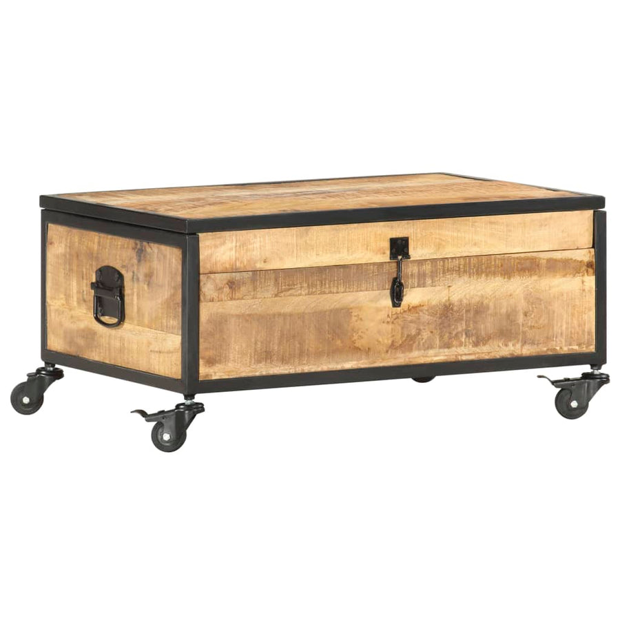 Salontafel 70X50X33 Cm Massief Mangohout