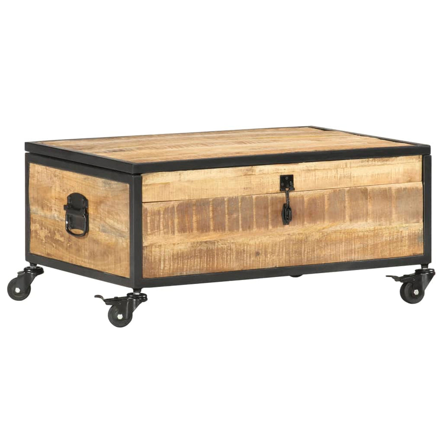 Salontafel 70X50X33 Cm Massief Mangohout