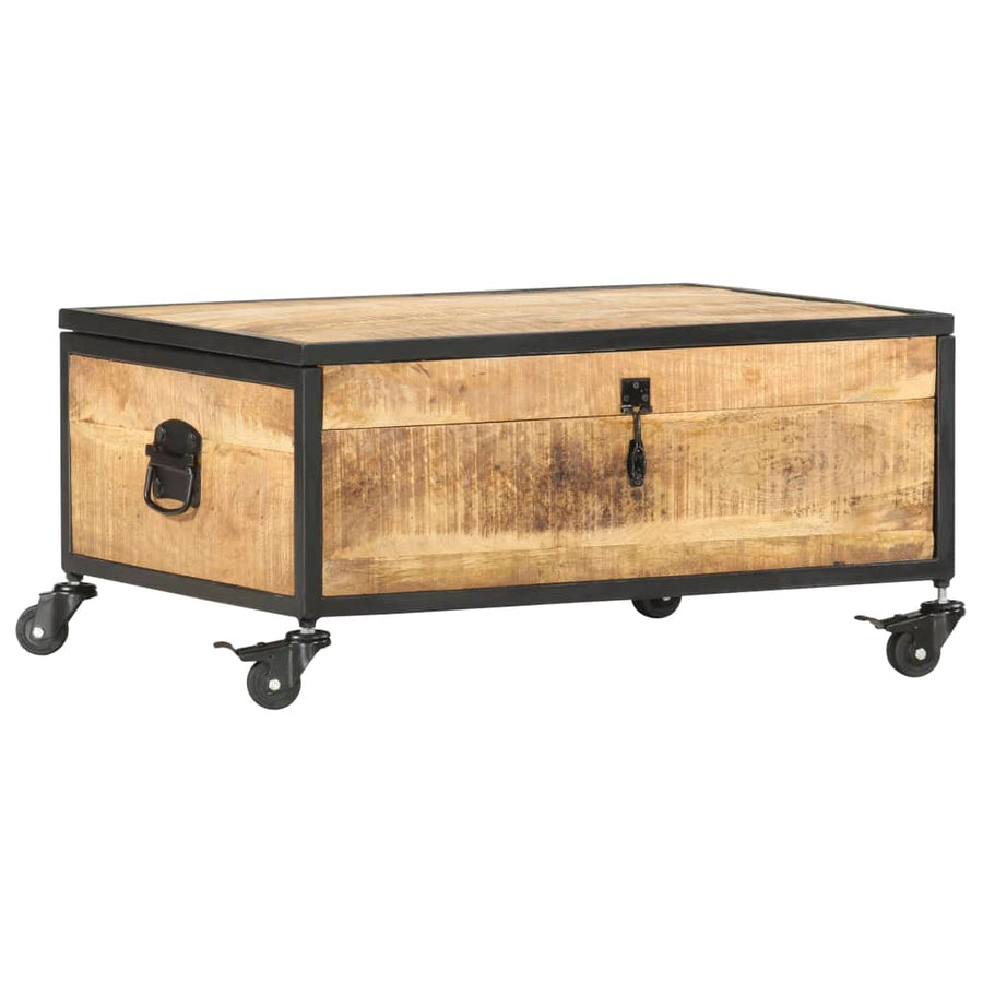 Salontafel 70X50X33 Cm Massief Mangohout