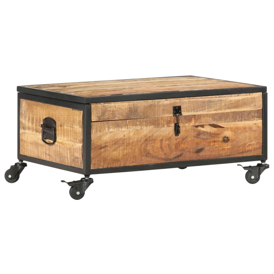Salontafel 70X50X33 Cm Massief Mangohout