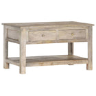 Coffee table 82x52x47 cm solid mango wood