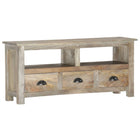 TV cabinet 110x30x50 cm solid mango wood