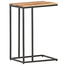 Bijzettafel 35X45X65 Cm Massief Sheeshamhout light wood and black massief sheesham hout