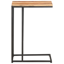 Bijzettafel 35X45X65 Cm Massief Sheeshamhout light wood and black massief sheesham hout