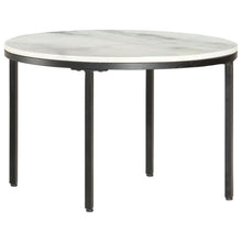 Salontafel Ø65 Cm Echt Massief Marmer Wit En Zwart Ø 65 cm