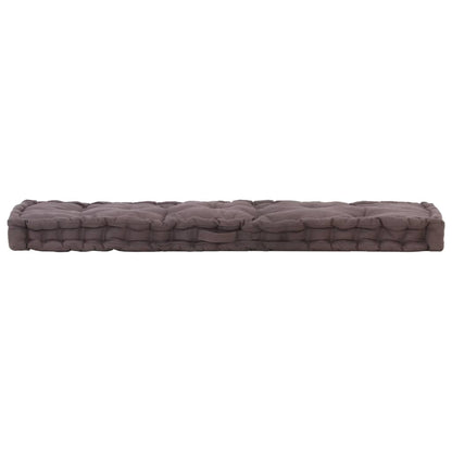 Palletvloerkussen Katoen 120 x 40 x 7 cm Antraciet
