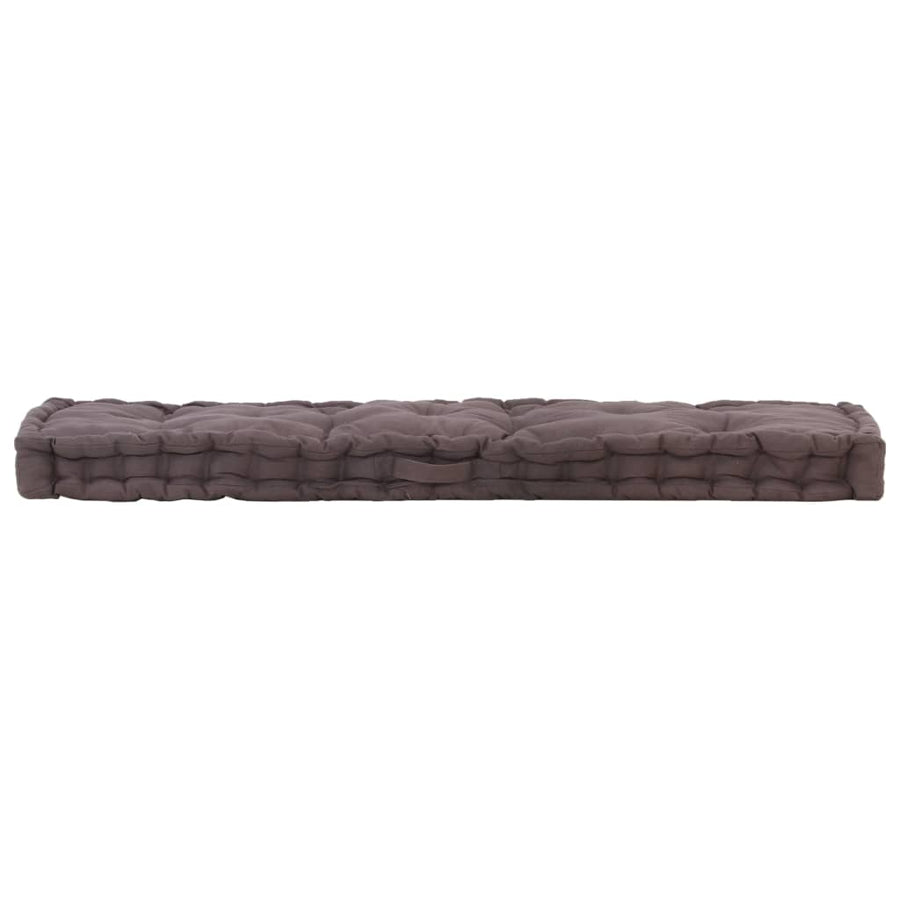 Palletvloerkussen Katoen 120 x 40 x 7 cm Antraciet