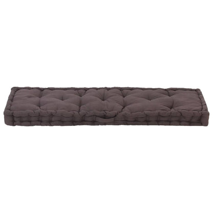 Palletvloerkussen Katoen 120 x 40 x 7 cm Antraciet