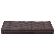 Palletvloerkussen Katoen 120 x 80 x 10 cm Antraciet