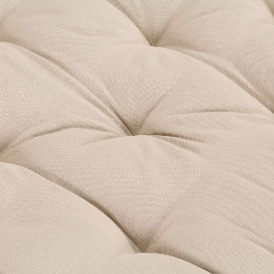 Palletvloerkussen 120X40X7 Cm Katoen Beige 120 x 40 x 7 cm