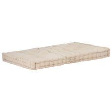 Palletvloerkussen Katoen 120 x 80 x 10 cm Beige