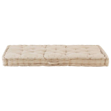 Palletvloerkussen Katoen 120 x 80 x 10 cm Beige