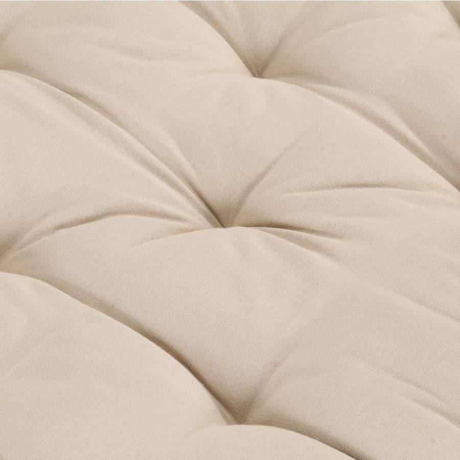 Palletvloerkussen Katoen 120 x 80 x 10 cm Beige