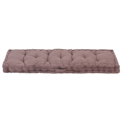 Palletvloerkussen 120x40x7 cm katoen taupe 120 x 40 x 7 cm Taupe