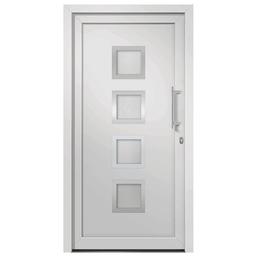 Voordeur 98x208 cm wit 1 98 x 208 cm Witte buitenkant / witte binnenkant
