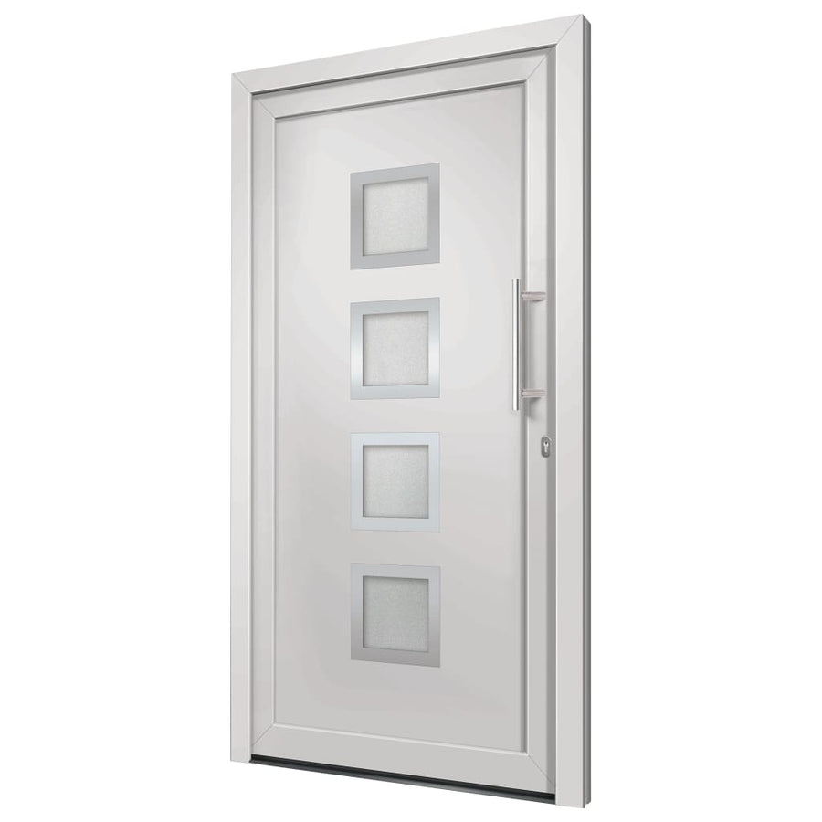 Voordeur 98x208 cm wit 1 98 x 208 cm Witte buitenkant / witte binnenkant