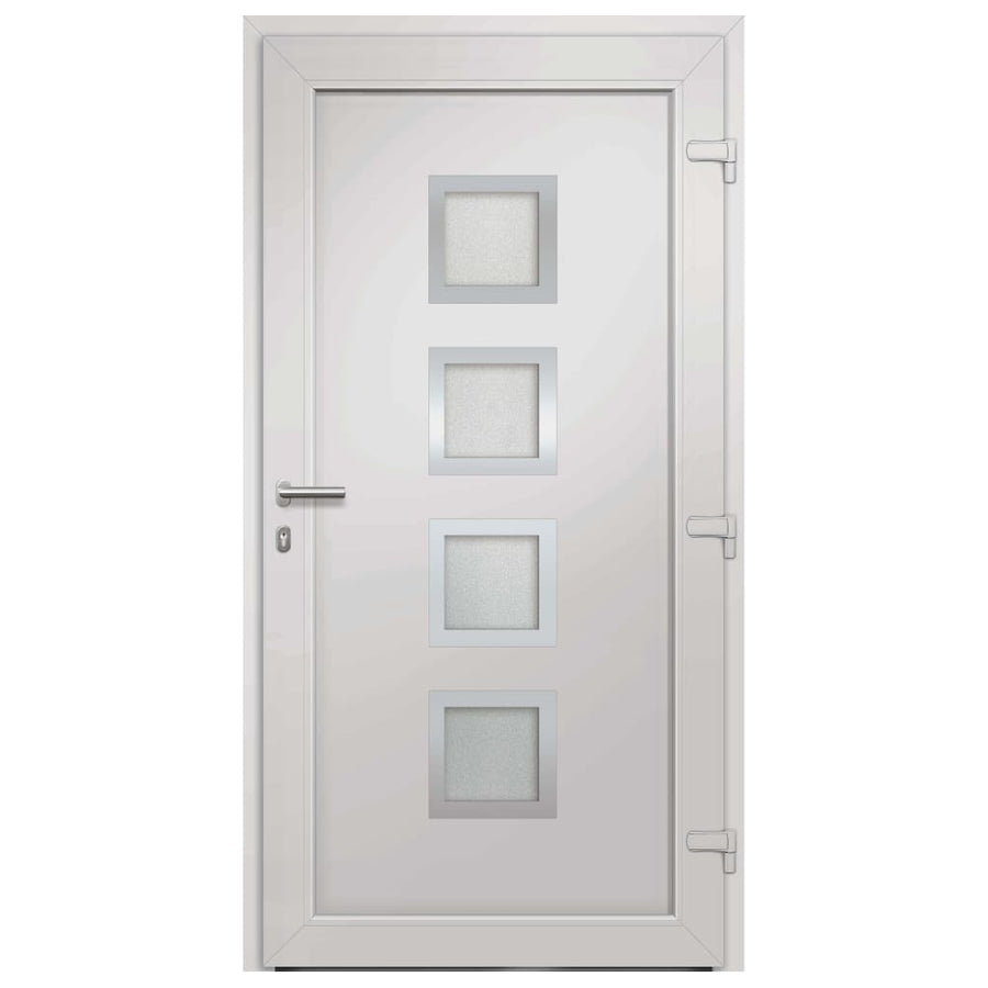 Voordeur 98x208 cm wit 1 98 x 208 cm Witte buitenkant / witte binnenkant