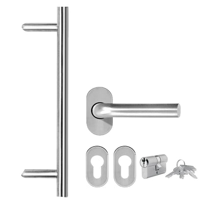 Voordeur 98x200 cm antraciet 98 x 200 cm Links + trekhandvat